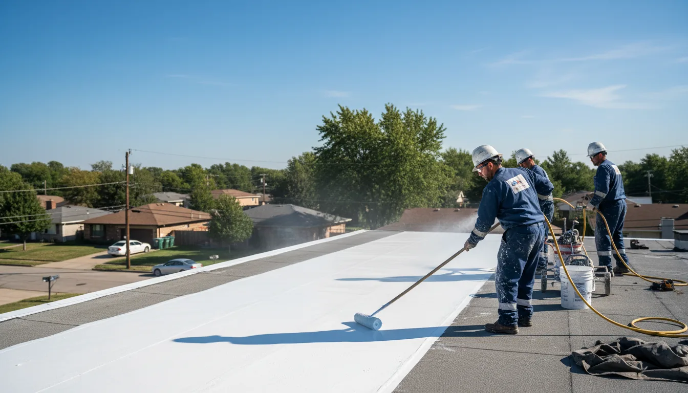 Commercial roof coating in El Reno, OK near me